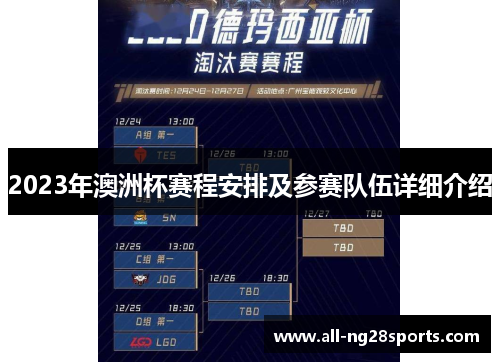 2023年澳洲杯赛程安排及参赛队伍详细介绍 2023年澳洲杯赛程安排及参赛队伍详细介绍